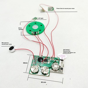Custom <span class=keywords><strong>Pre</strong></span>-Opname En Opneembare Muziek Wenskaart Geluid Chip Module Voor Wenskaart