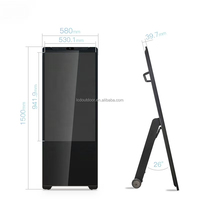 OEM 43 pouces 55 pouces extérieur mobile Android affiche affichage à piles 4K LCD TV kiosque support pour magasin de détail Wifi connecté
