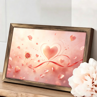 Cornice Portafoto in Legno Art Deco Fatta a Mano, da Parete con Design Sospeso e Movibile, Motivi Personalizzabili per Occasioni Nuziali