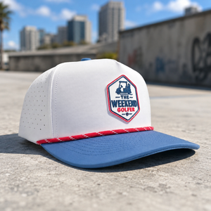 Custom Logo Silicone Badge 5 Panel Golf <b>Hat</b> High Quality Low MOQ Custom Adjustable Strap Quick Dry Ventilated Men - Product Image 4