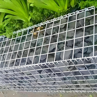 Gabion en fil de fer galvanisé de haute qualité 100x100x100, soudé électriquement, carré, facilement assemblable, design moderne, panier à pierres