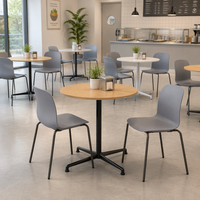Table de restaurant ronde moderne pour café et bar