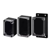 Boîte de jonction étanche IP66 de couleur noire Boîte de distribution de projet électronique en plastique OEM personnalisée d'accès extérieur