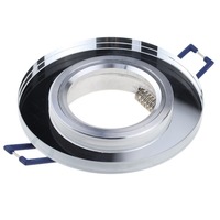 Cadre de lampe en verre rond/carré pour GU10 MR16 Plafond LED Down Light Housing projecteur luminaire