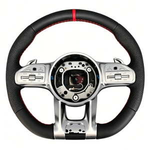 Volant de direction personnalisé pour <span class=keywords><strong>Mercedes</strong></span> Benz AMG W203 W206 W219 W221 W164 X164 CLA45 X253 - Product Image 2