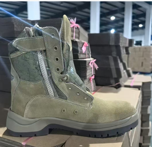 Botas de camuflaje GN personalizadas africanas TSB0205, de cuero vacuno, para la selva. - Product Image 4