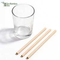 Pailles à boire écologiques en bambou jetables, compostables, recyclables et biodégradables, longueur 200 mm, pour les mariages, les fêtes, les événements, la vaisselle de table