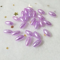 Perles en plastique ABS Imitation ovale, vente en gros, 6*12mm, 50 pièces, Imitation de perles pour décoration DIY