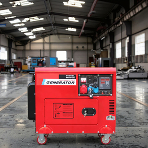 Générateur diesel portable 6KW pour usage domestique, type silencieux, fréquence 50HZ, vitesse 1500RPM, faible bruit, alimentation 230V, options ATS, option 5KW - Product Image 1