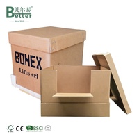 Boîtes d'expédition industrielles rigides en carton ondulé de haute qualité, sur mesure, robustes, écologiques, réutilisables, recyclables, imperméables