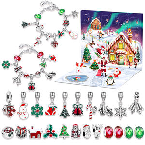 Premium DIY Girls Stainless Steel Chain Jewelry Making Kit Christmas Blind Box Colorful Beads Fashion <strong>Charms</strong> Premium for Jewelry - Product Image 1