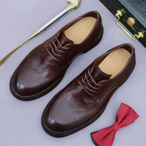 Zapatos de Hombre Elegantes y Modernos con Cordones, Combinación de Colores Azul y Marrón, Diseño Italiano Estilo Oxford - Product Image 6