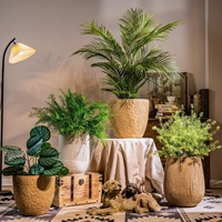 Pot de fleurs en MgO directement de l'usine, jardinière en oxyde de magnésium, argile fibreuse, léger, ciment décoratif, intérieur/extérieur, fabricant OEM