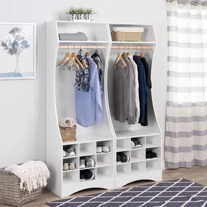 Wardrobe Furniture Design Bedroom Small Wood Modern Kids Children Student Home Furniture Flat Pack Contemporary Bedroom Products