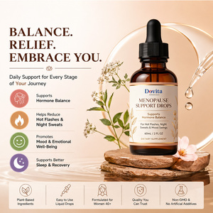 Gotas para el Equilibrio Hormonal de la Menopausia de Marca Personalizada OEM, Acción Rápida, Apoyo para el Sueño y el Estado de Ánimo, Alivio de la Sequedad Vaginal, 60 ml - Product Image 3