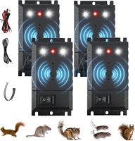 Répulsif anti-rongeurs 3-en-1 électrique en ABS pour souris et rats, empêche les souris de s'infiltérer sous le capot des voitures, pour une utilisation intérieure et extérieure