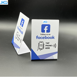 Tùy chỉnh Trắng PVC nhà hàng menu đứng với mã QR NFC & RFID giao diện truyền thông cho kinh doanh đánh giá & khách sạn thanh toán - Product Image 4