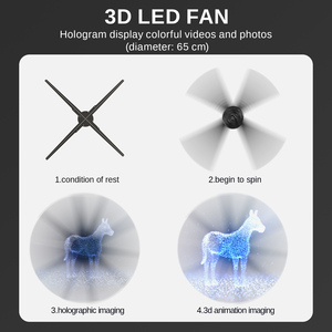 <b>3d</b> Holographic Fan Wall 65cm Splicing 9 Pieces <b>3D</b> HD Animation <b>Projector</b> Z3H <b>3D</b> Holographic Display Z3H - Product Image 5