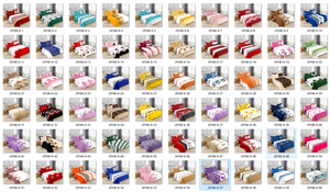 Juego de Ropa de Cama de 6 Piezas King Size, Serie 1800, Estampado, 1 Sábana Plana, 1 Sábana Ajustable, 4 Fundas de Almohada, Precio Económico al por Mayor - Product Image 6