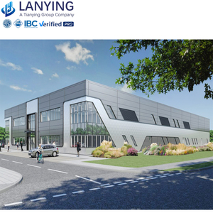 Miễn Phí Thiết Kế Đúc Sẵn Hội Trường Prefab Showroom Kết Cấu Thép Hội Thảo Kho Hội Trường Kim Loại Xây Dựng 4S Xe Showroom - Product Image 3