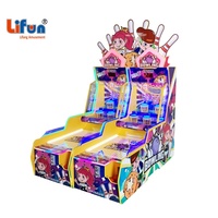 Lifun Bowling Big Dunk Twins, jeu d'arcade pour 2 joueurs, machine à monnayeur avec distribution de tickets, pour centres de jeux et aires de jeux intérieures, en métal