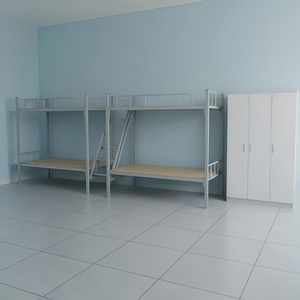 Lits superposés en métal durables au design moderne, garantie de 2 ans, construction de qualité commerciale pour les dortoirs, le personnel, les étudiants - Product Image 1