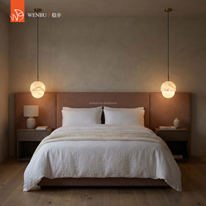 Lampe suspendue en forme de globe en albâtre espagnol, en laiton, pour chambre à coucher, lampe de chevet - Product Image 2