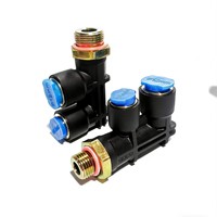 Raccord pneumatique pour tube, raccords pour camion, raccords rapides pour tuyau d'air et d'eau, raccord rapide à enfoncer, 6 mm, 8 mm, 10 mm, 12 mm, plusieurs types