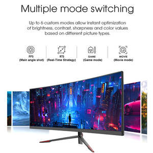 Écran LCD incurvé de haute qualité <span class=keywords><strong>30</strong></span> <span class=keywords><strong>pouces</strong></span> 200 Hz <span class=keywords><strong>4K</strong></span> OAC, écran blanc IPS pas cher, ordinateur de bureau OEM, moniteur de jeu <span class=keywords><strong>PC</strong></span> - Product Image 5