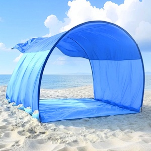 Parasol de plage à énergie éolienne personnalisé, drapeau bleu, parasol de plage, protection solaire, parasol de plage par le fabricant de vent - Product Image 2