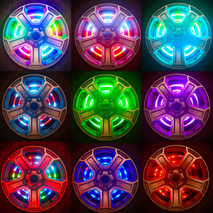 2 phares de freinage RGB à Double anneau, <span class=keywords><strong>feu</strong></span> arrière LED, pour Jeep Wrangler JK 2007 — 2018 et 2018 JW JL/JLU 3e génération - Product Image 4