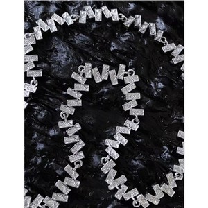 Gelang geometris persegi pola ANENJERY untuk wanita desain unik perhiasan tangan halus grosir - Product Image 2
