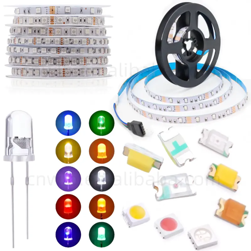 White/Red/Green/Blue Light led Diode SMD5050/0402/0603/0805/1206 SMD LED Diode 2mm/3mm/4mm/5mm/8mm/10mm RGB light emitting diode