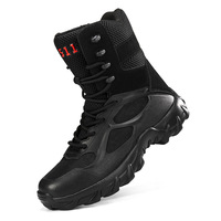 Bottes d'Entraînement d'Extérieur Antidérapantes Grande Taille, Bottes de Combat Transfrontalières pour Hommes et Femmes, Bottes du Désert Résistantes à l'Usure pour la Randonnée