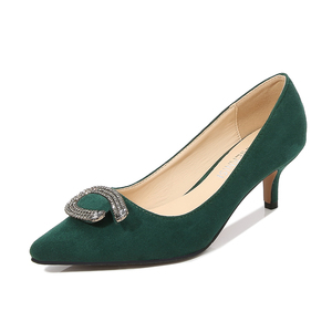 Chaussures à talons hauts de luxe pour femmes en gros, chaussures à talons hauts en daim, chaussures de soirée, chaussures de strip-teaseuse, talons hauts, chaussures classiques à bout pointu pour le bureau - Product Image 2