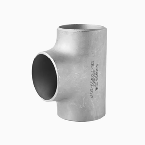 Raccords de tuyauterie en acier inoxydable 304/316 A234 WPB, té réduit soudé bout à bout, norme DIN, surface polie, résistant à la corrosion - Product Image 1
