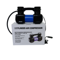 Pompa Udara Portabel 12V DC ABS Silinder Ganda 30mm Aliran Tinggi 60L/menit untuk RV