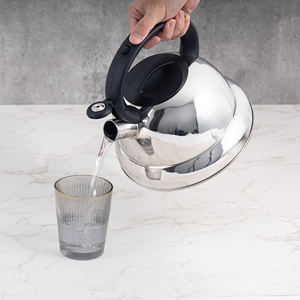 Bollitore <span class=keywords><strong>da</strong></span> tè in acciaio inossidabile con fischietto, finitura a specchio, per fornello, per bollire acqua e servire bevande calde, <span class=keywords><strong>teiera</strong></span> resistente - Product Image 6