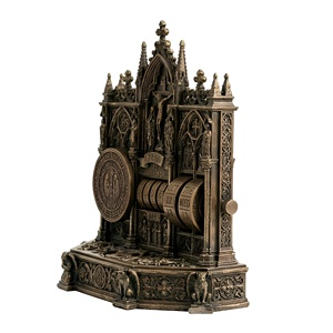 Calendrier Perpétuel en Résine Gothique Chrétienne Personnalisé en Gros, Calendrier de Bureau Antique Bronze, Ornement Décoratif pour Chambre - Product Image 4