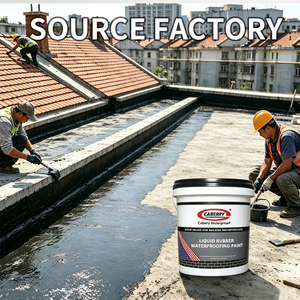 Liquid <b>Waterproof</b> Membrane for Roofing No Heat Required Highly Elastic Adhesion Can Be Applied by Roller or <b>Spray</b> - Product Image 2