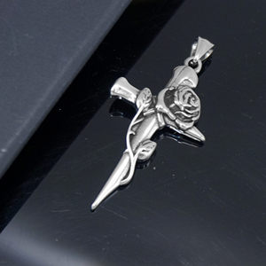 Bijoux gothiques pour femmes et hommes, acier inoxydable, amulette de la vérité de l'œil, crâne, pendentif œil de dragon bleu pour collier de fête - Product Image 3