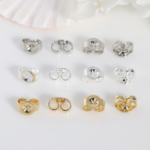 Wholesale Comfortable <strong>Earring</strong> Stoppers Replacement <strong>Locking</strong> Secure <strong>Earring</strong> <strong>Backs</strong> for Jewelry Making Accessories - Product Image 4