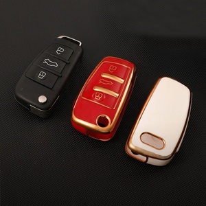 Étui <span class=keywords><strong>de</strong></span> protection pliable pour clé <span class=keywords><strong>de</strong></span> <span class=keywords><strong>voiture</strong></span> à 3 boutons, 5 couleurs, en TPU, pour <span class=keywords><strong>Audi</strong></span> Q3 A3 A1 Q2L RS3 <span class=keywords><strong>R8</strong></span> Q7 TT A6L TTS SQ - Product Image 5