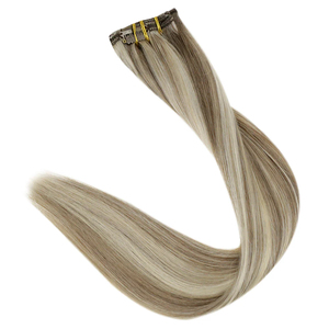 Precio al por mayor, pelo brasileño natural recto, 100% extensiones de cabello humano con pinza - Product Image 3