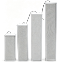 Enceinte colonne extérieure multi-puissance étanche à tension constante pour système de sonorisation de projets communautaires en bord de route