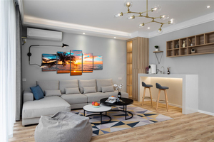 Art mural <span class=keywords><strong>de</strong></span> paysage, photos <span class=keywords><strong>de</strong></span> plage, <span class=keywords><strong>de</strong></span> <span class=keywords><strong>mer</strong></span>, <span class=keywords><strong>de</strong></span> <span class=keywords><strong>soleil</strong></span>, caddie en toile imprimée, <span class=keywords><strong>peinture</strong></span> <span class=keywords><strong>de</strong></span> plage, 5 pièces - Product Image 4