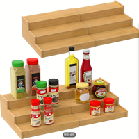 Boîtes de rangement pour bureau et tiroirs, 8 boîtes de rangement en bambou pour tiroirs de bureau et organiseurs en bois pour papeterie et cosmétiques