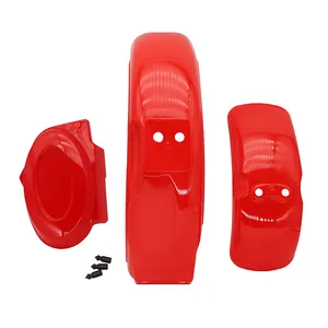 Red Plastic Front Rear Fender Guard With Red Left Fender For Honda Monkey Z50 Z50R 50J Z50 Gorilla Bike Motorcycle Parts