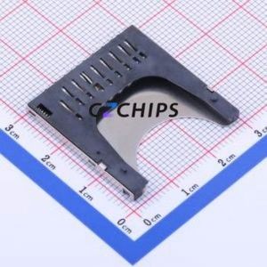 KH-SD2829-U SD Card / Memory Card Connector SMD Connector Self-Return Type Standard SD Card Card Holder 2.9mm - Product Image 2