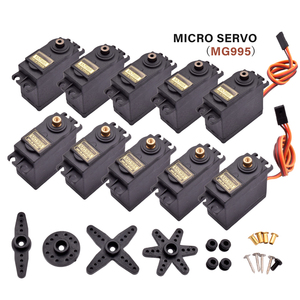 Mg995 13 किलोग्राम dc मिनी आरc खिलौना सूक्ष्म सर्वो मोटर 360 180 डिग्री हाई स्पीड सर्विरोमीटर धातु गियर - Product Image 1